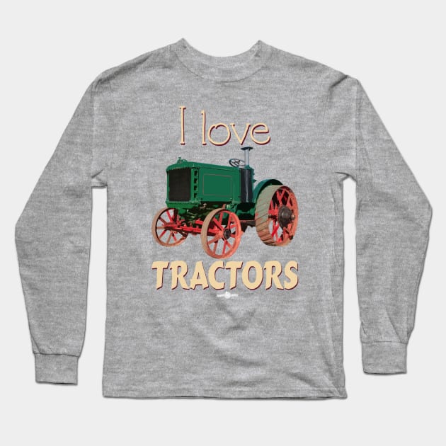 I Love Tractors Fiat Long Sleeve T-Shirt by seadogprints